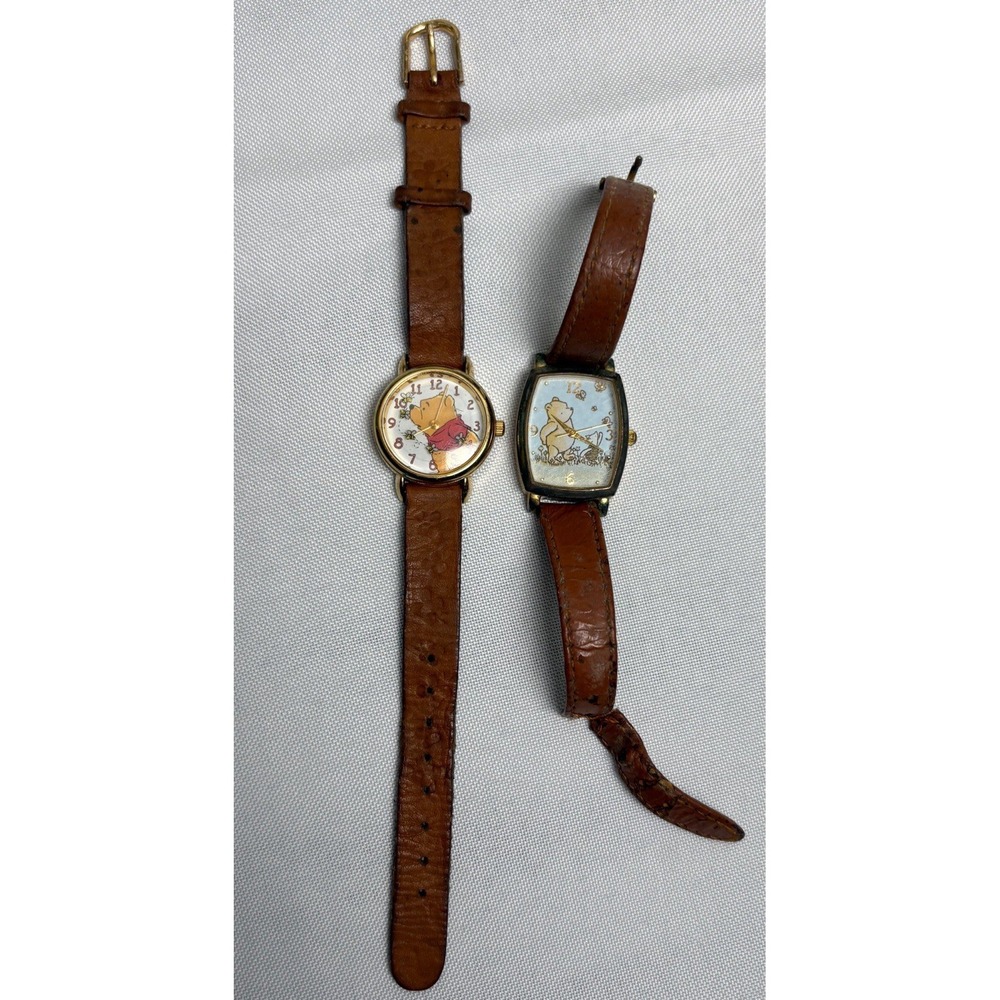 Vintage Winnie the Pooh Watches ~ Untested ~ Need batteries ~ Lot of 2